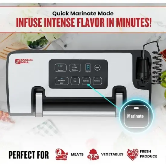 Magic Mill Premium Liquid Vacuum Sealer, Patent Liquid Sealing technology With Patented Easy-Lock Handle image {6}