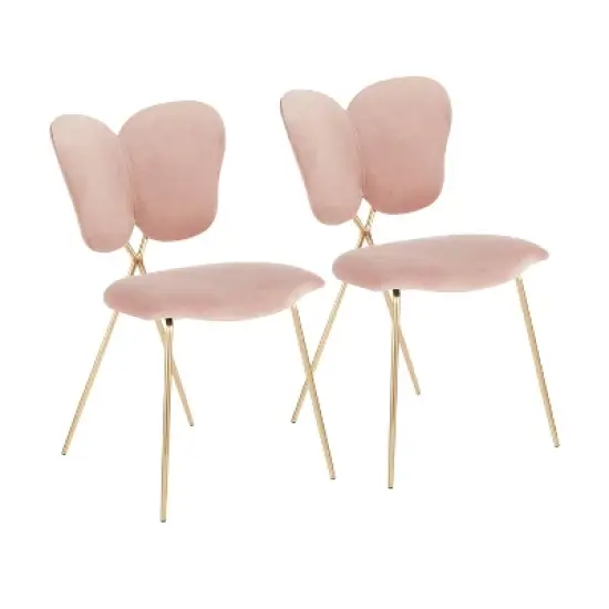 Set of 2 Madeline Contemporary and Glam Chairs - LumiSource image {10}
