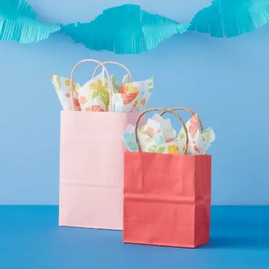 8ct Pegged Tissue Printed Floral - Spritz&trade; image {1}