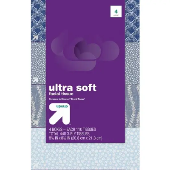 Ultra Soft 3-Ply Facial Tissue - up&up&trade; image {4}