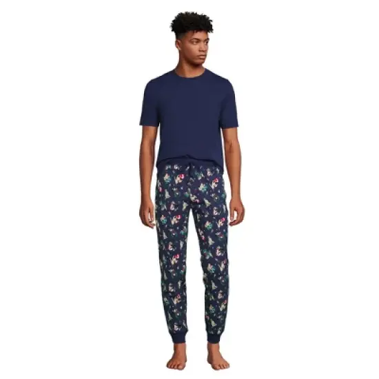 Lands' End Men's Knit Jersey Pajama Sleep Set image {14}