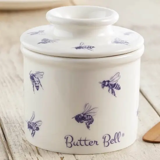 Butter Bell&reg; Crock &ndash; Farmhouse Honey Bee Ceramic Butter Keeper, Beekeeper-Inspired Butter Dish for Fresh, Spreadable Butter image {6}