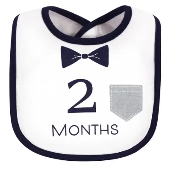 Hudson Baby Infant Boy Cotton Bibs 12pk, Brand New, One Size image {2}