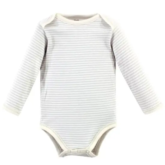 Touched by Nature Organic Cotton Long-Sleeve Bodysuits 5pk, Farm Friends image {1}