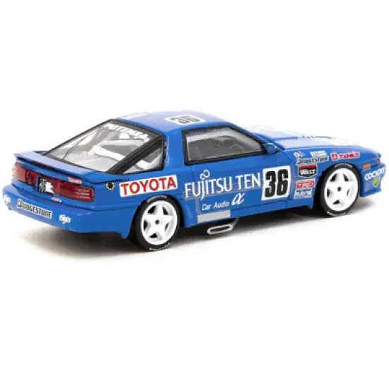 Toyota Supra Turbo (MA70) RHD #36 Masanori Sekiya - Hitoshi Ogawa JTC (1990) 1/64 Diecast Model Car by Tarmac Works image {2}