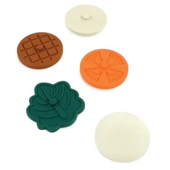 Hudson Baby Infant and Toddler Silicone Stacking Toy, Hamburger, One Size image {1}