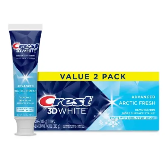 Crest 3D White Advanced Teeth Whitening Toothpaste - Arctic Fresh image {10}