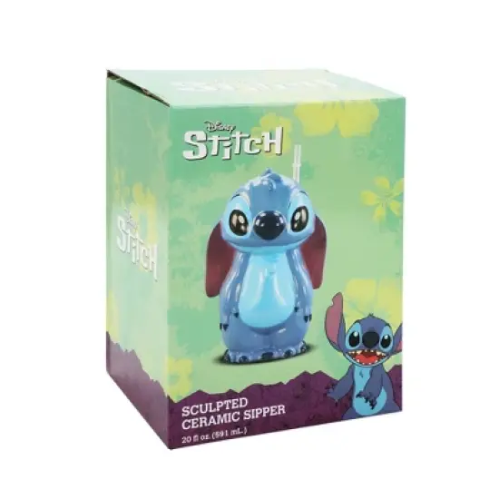 Disney Stitch 17 Oz Sculpted Ceramic Sipper image {6}