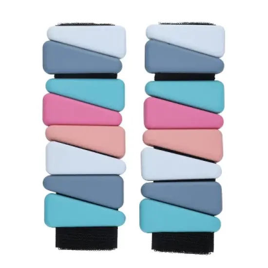 2pk Adjustable Weights: Vivitar Ankle & Leg Weights, 2 lbs Pair, Iron, Blue image {5}