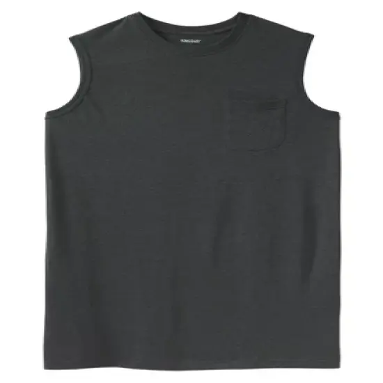 KingSize Men's Big & Tall Shrink-Less&trade; Longer-Length Lightweight Muscle Pocket Tee Shirt image {7}