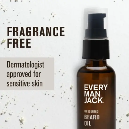 Every Man Jack Beard Oil - Unscented - 1 fl oz image {3}