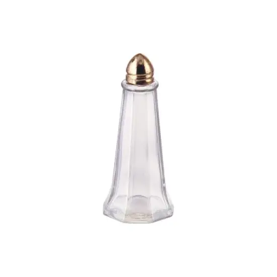 Winco Glass Tower Shaker with Gold Top, 1 oz - Pack of 12 image {4}