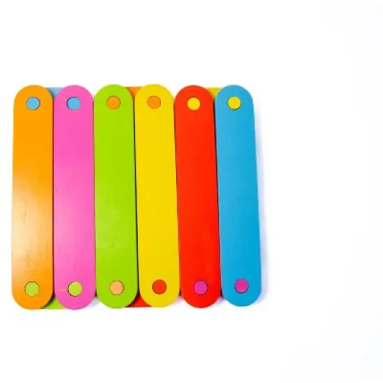 Bintiva Solid Wood Obstacle Course Set &ndash; Interactive Motor Skills Play System with Color and Number Bases image {5}