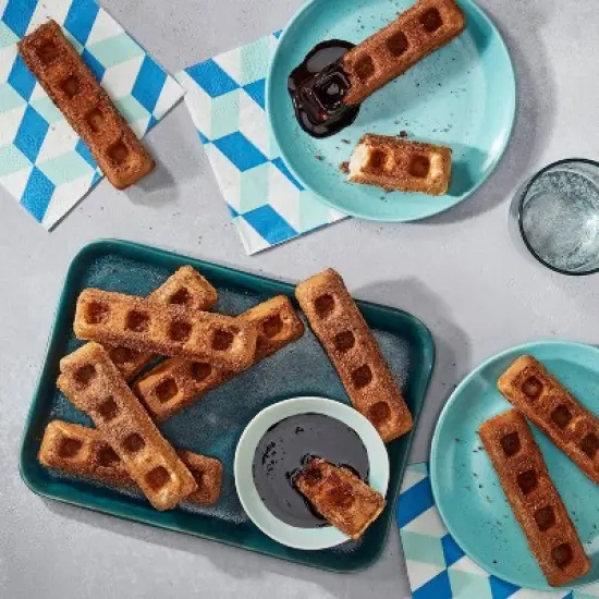 Cuisinart Non-Stick Waffle Stick Maker Stainless Steel Finish WAF-ST6: Adjustable Browning, 6 Cavities, 800W, Recipes Included image {3}