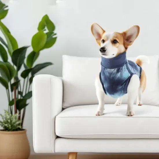 Unique Bargains Recovery Suit for Dogs Blue 1 Pc image {1}