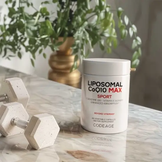 Codeage Liposomal CoQ10 Max Supplement - 250 mg Coenzyme Q10 with Vitamin E Isomers Tocopherols - 60ct image {3}