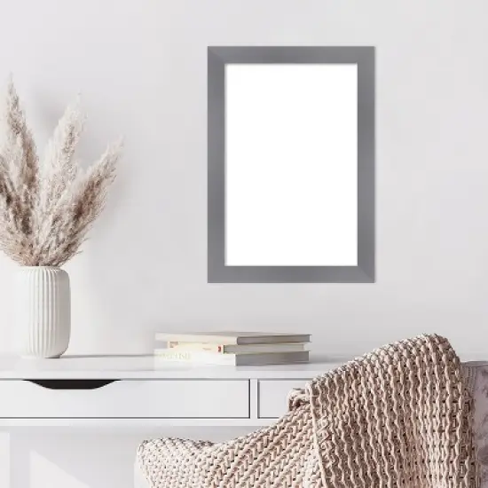 Amanti Art Edwin Grey Framed Dry Erase Magnetic Board image {7}