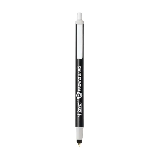 BIC Prevaguard Clic Stic Retractable Ballpoint Pen Medium Point Black Ink Dozen (CSSA11-BLK) image {1}