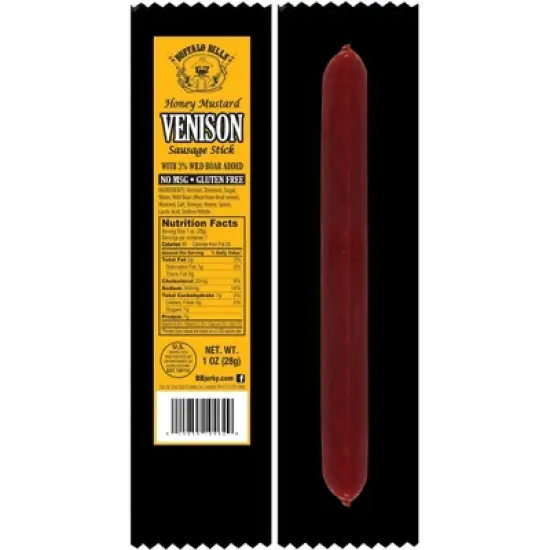 Buffalo Bills 15-Piece Venison Stick Black Velour Gift Bag (15 wrapped 1oz Venison sticks) image {1}