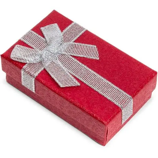 Bright Creations 24 Pack 6 Colors Cardboard Jewelry Gift Boxes with Lids & Bows for Rings, Earrings, Necklaces & Bracelets, 2 x 3 x 1 in image {1}