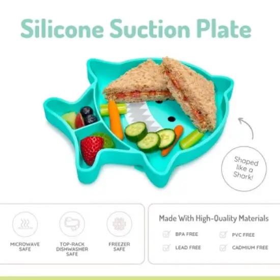 Melii Silicone Suction Plate - Shark image {1}