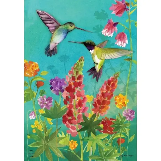 Briarwood Lane Garden Flag 18x12.5 For Outdoor Hummingbird Greeting Spring Garden Flag Flag For Spring Garden Flag Flags For Outside image {3}