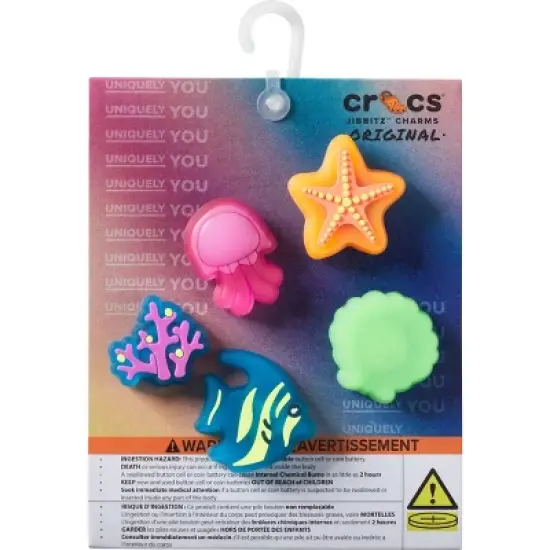 Crocs Jibbitz Cute Ocean Animals Light Up Shoe Charms 5-Pack image {3}