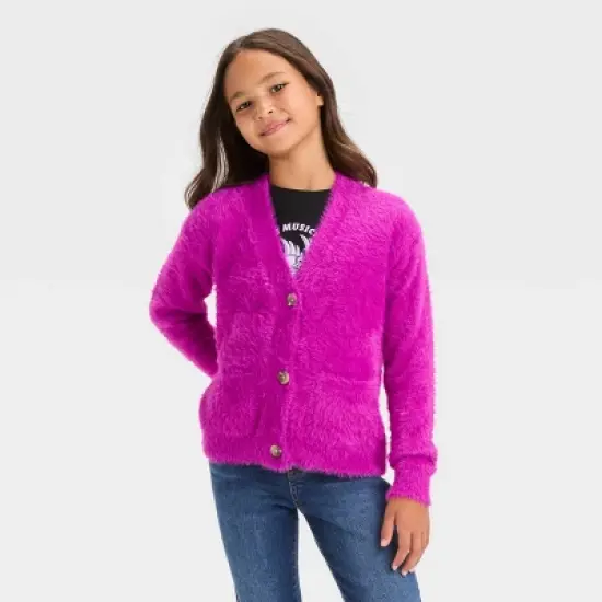 Girls' Long Sleeve Layering Cardigan - Cat & Jack&trade; image {4}