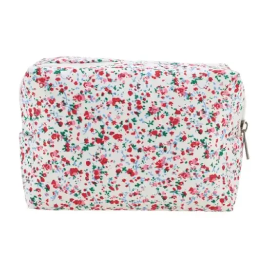 Unique Bargains Women's Floral Octagonal Travel Cosmetic Bag 1 Pc image {6}