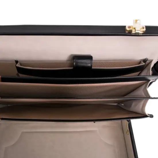 McKlein Lawson Leather Attache Briefcase image {3}