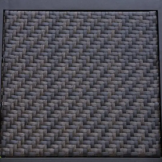 5pc Patio Dining Set with Table & Wicker Rattan Chairs with Cushions - Captiva Designs image {9}