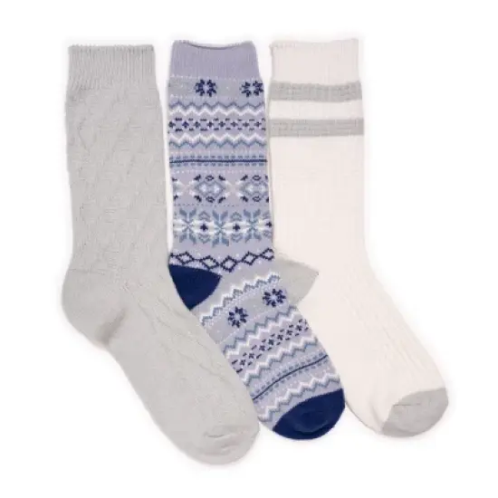 MUK LUKS Women's 3 Pack Boot Socks image {8}