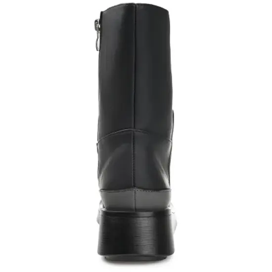 Journee Collection Womens Cristen Tru Comfort Foam Inside Zip Platform Booties image {2}