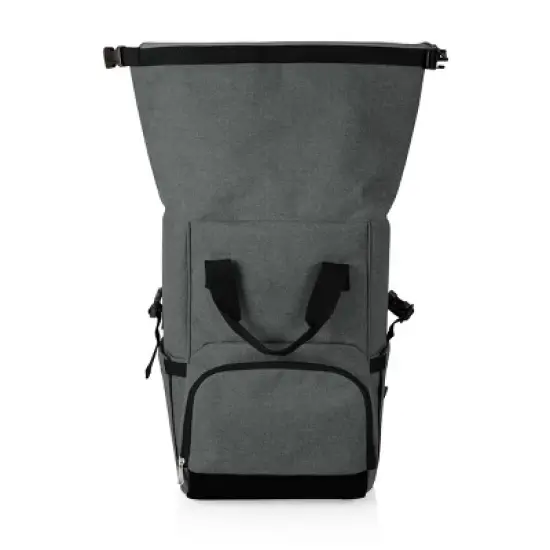 MLB Minnesota Twins On The Go Roll-Top Cooler Backpack - Heathered Gray image {1}