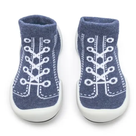 Komuello Toddler First Walk Sock Shoes - Sneaker Denim image {10}