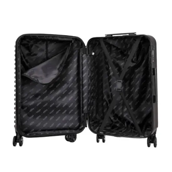 InUSA Ally Lightweight Hardside Large Checked Spinner Suitcase image {2}