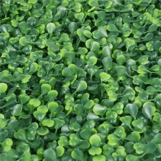 Yaheetech 20" x 20" Artificial Boxwood Hedge Panel Plastic Greenery Indoor & Outdoor image {1}