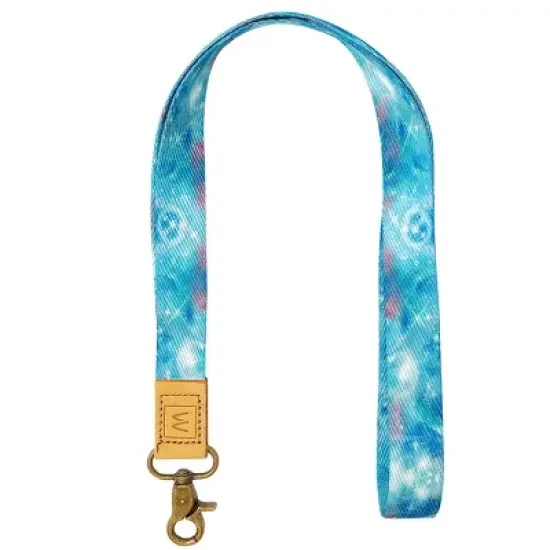 Wrapables Lanyard Keychain and ID Badge Holder, Galaxy Blue image {4}
