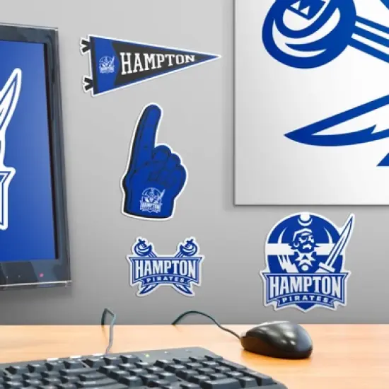Hampton University 9ct Vinyl Large Deluxe Stickers Variety Pack image {5}