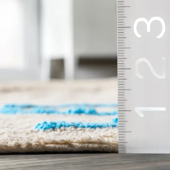 nuLOOM Arely Numbers Machine Washable Kids Area Rug image {2}