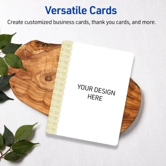 Avery Round Corner Postcards, Gold Lace Trim Pattern, 4.25" x 5.5" image {5}