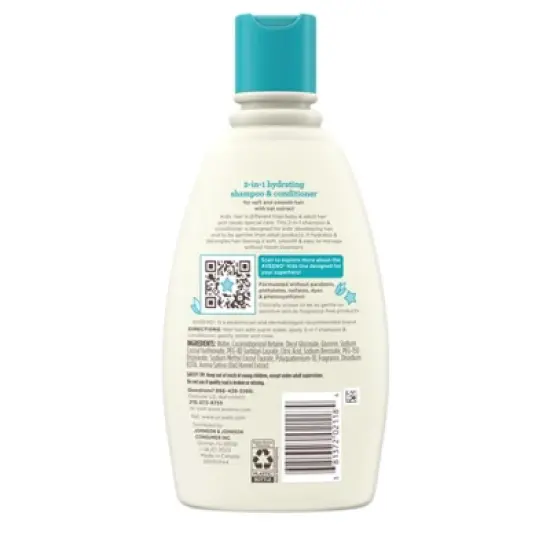 Aveeno Kids' 2-in-1 Hydrating Shampoo & Conditioner, Gently Cleanses, Conditions & Detangles Kids Hair - 12 fl oz image {2}
