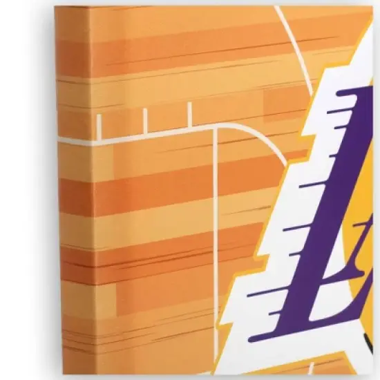 NBA Los Angeles Lakers Court Canvas Wall Sign image {3}
