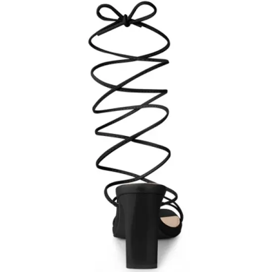 Allegra K Women's Lace Up Strappy Block High Heel Sandals image {3}