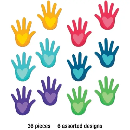 Carson Dellosa Education Hands with Hearts Cutouts (36 cut-outs) image {1}
