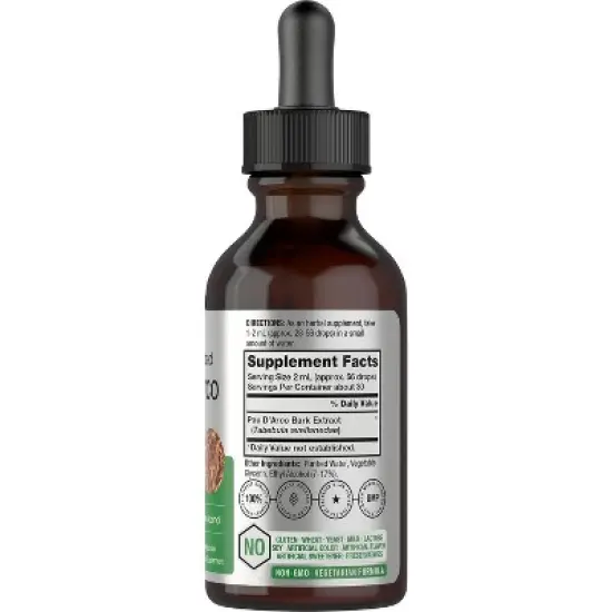 Horbaach Pau D'Arco Liquid Extract | 2 fl oz image {1}