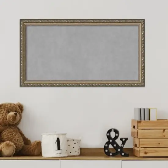 Amanti Art Parisian Silver Wood Framed Magnetic Board image {4}