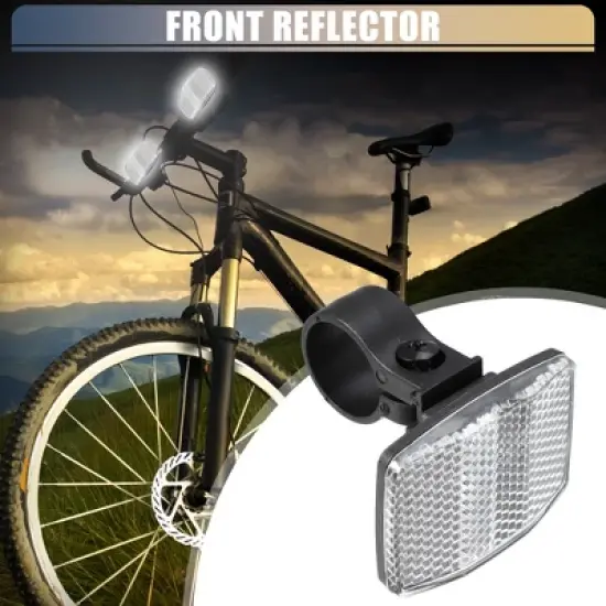 Unique Bargains Bicycle Warning Reflector Safety Reflectors Bike Accessories Plastic image {3}