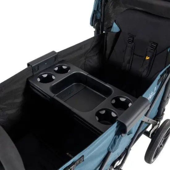 Larktale Universal Stroller/Wagon Snack Tray and Cup Holder - Black image {2}