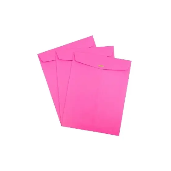 JAM Paper 10x13 Open End Catalog Colored Envelopes w/Clasp Closure Ultra PK 900909026A image {2}